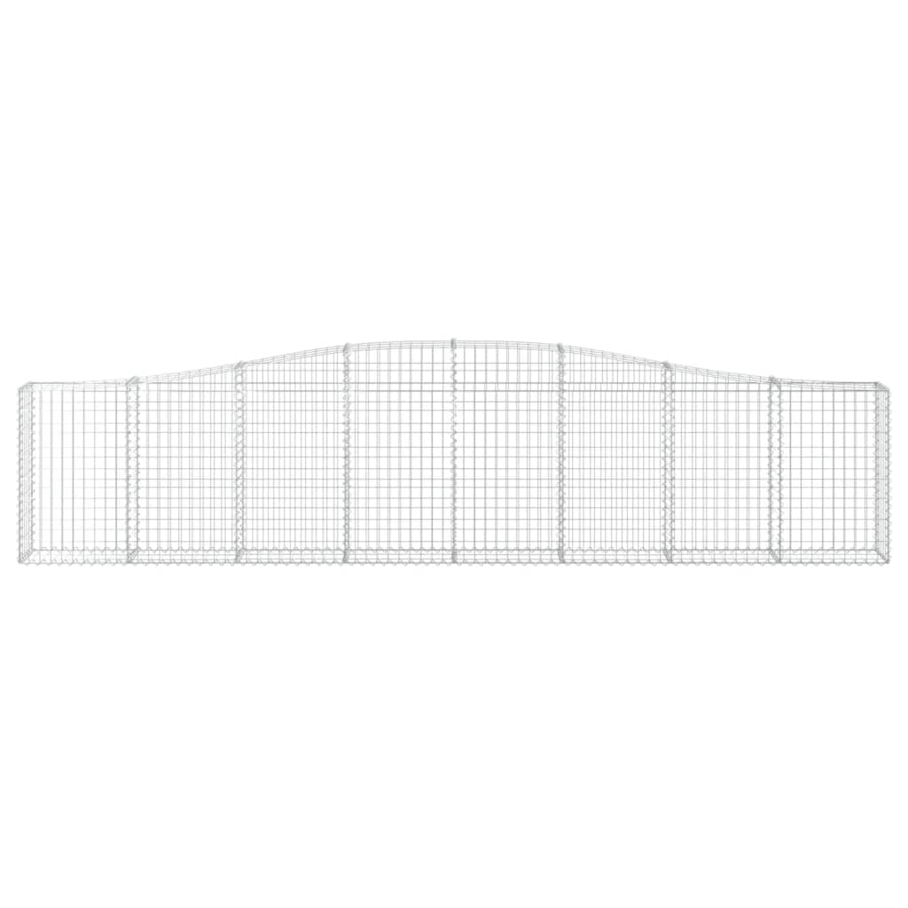 Lučne gabionske košare 25 kom 400x30x80/100cm pocinčano željezo