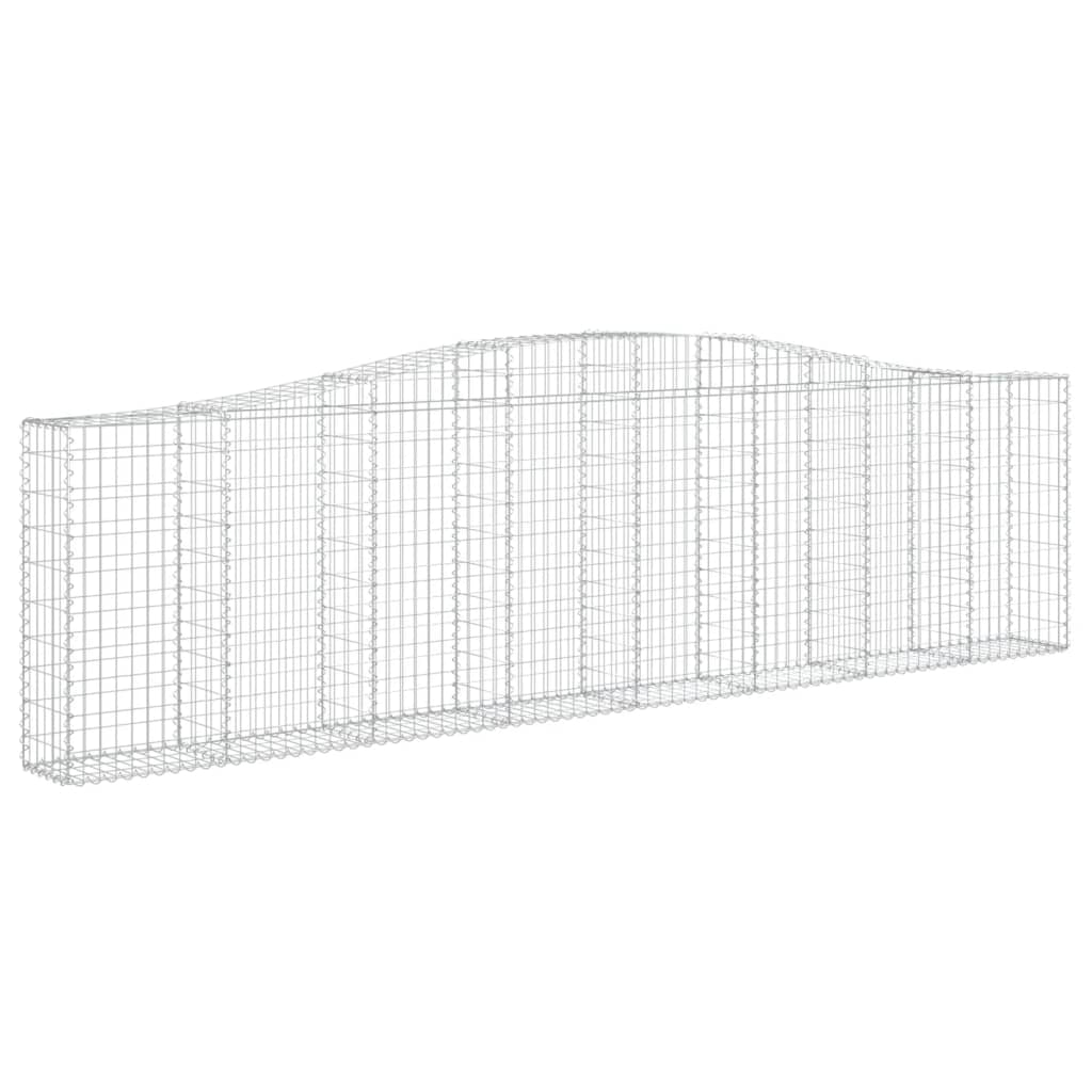 Lučne gabionske košare 2 kom 400x30x100/120cm pocinčano željezo