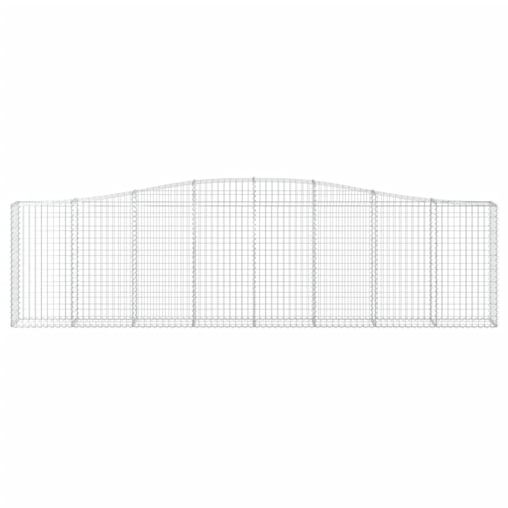Lučne gabionske košare 2 kom 400x30x100/120cm pocinčano željezo