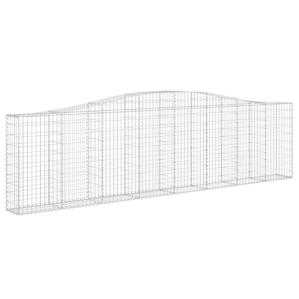 Lučne gabionske košare 4 kom 400x30x100/120cm pocinčano željezo