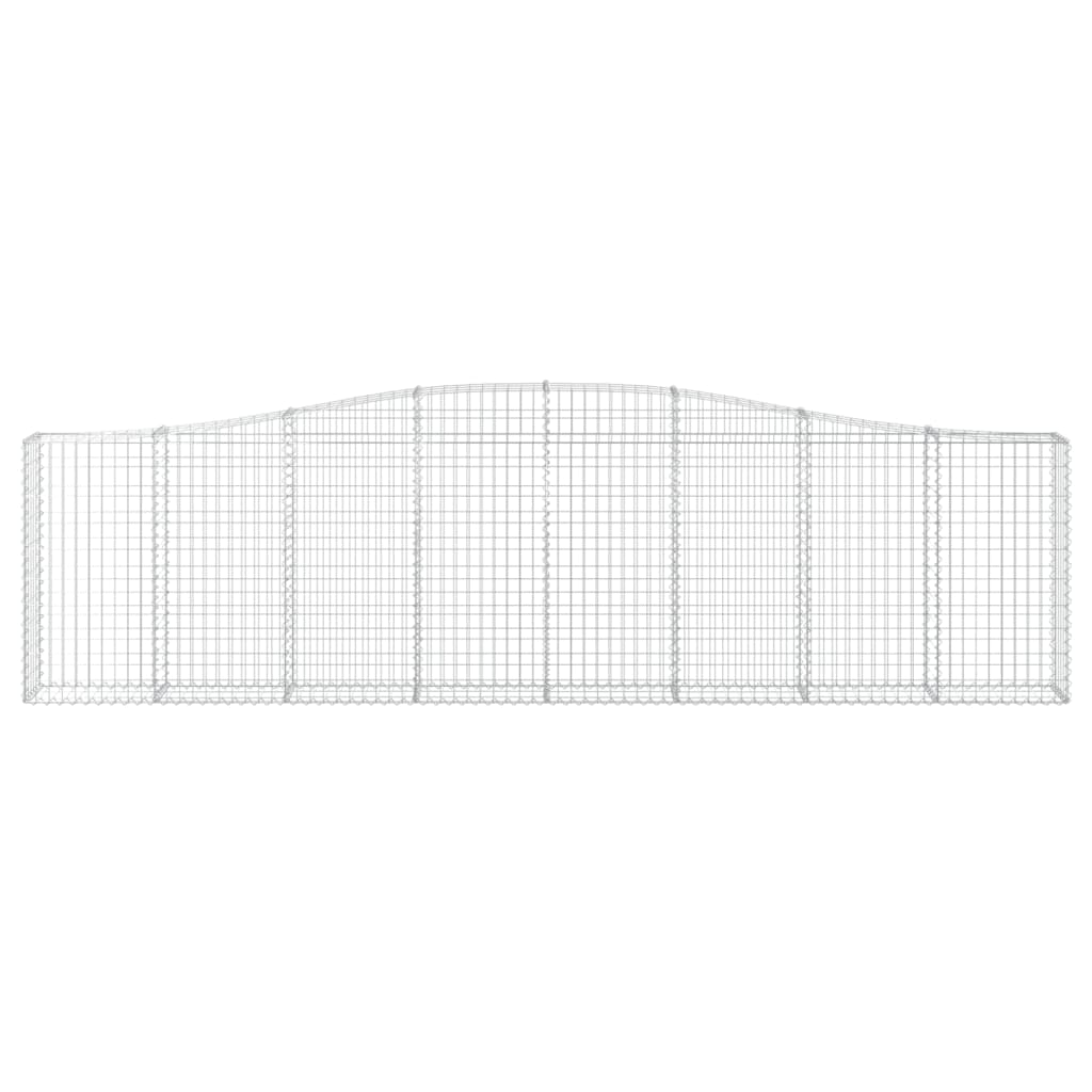 Lučne gabionske košare 8 kom 400x30x100/120cm pocinčano željezo