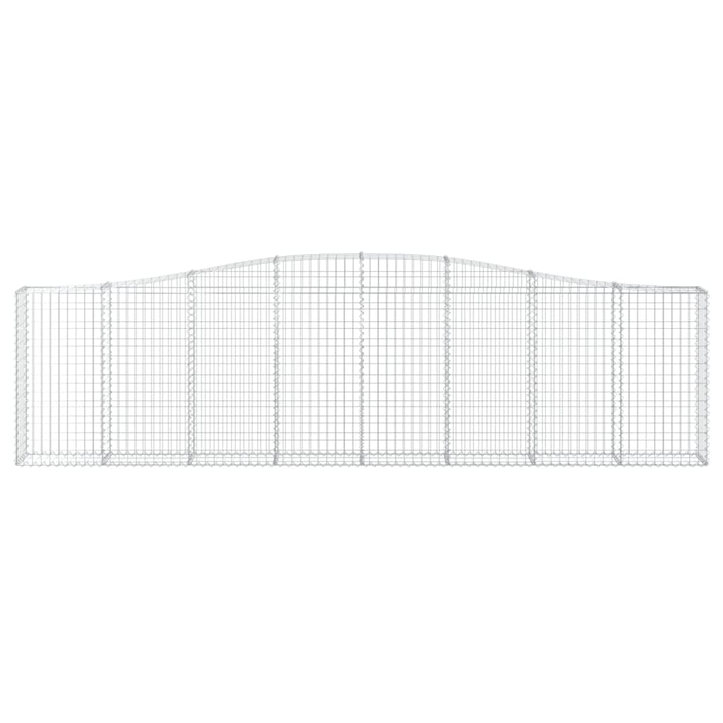 Lučne gabionske košare 10kom 400x30x100/120cm pocinčano željezo