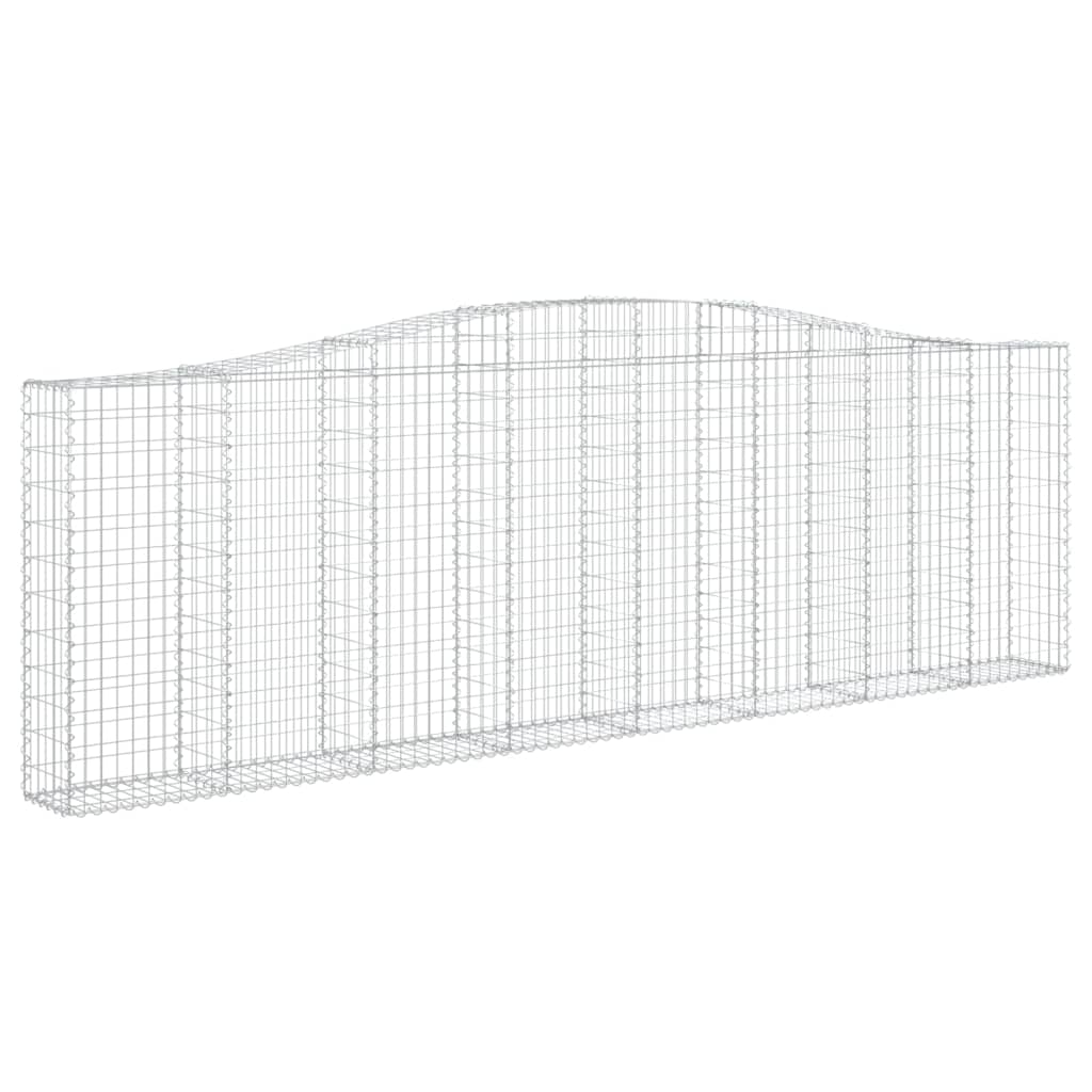 Lučne gabionske košare 5 kom 400x30x120/140cm pocinčano željezo