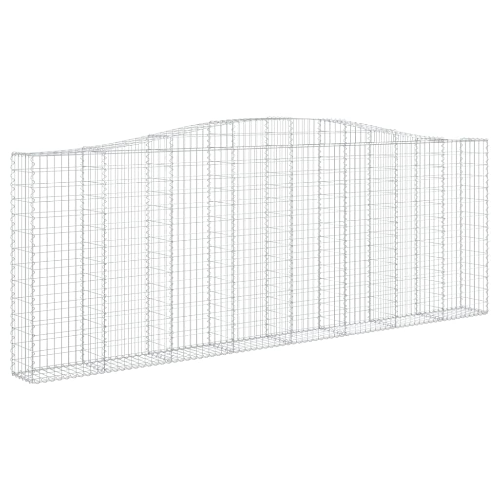Lučne gabionske košare 3 kom 400x30x40/60 cm pocinčano željezo