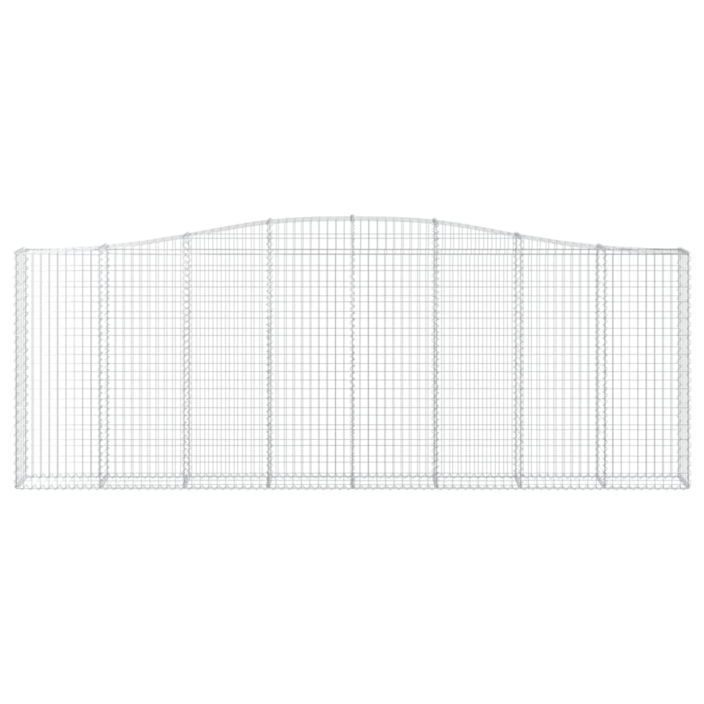 Lučne gabionske košare 7 kom 400x30x140/160cm pocinčano željezo