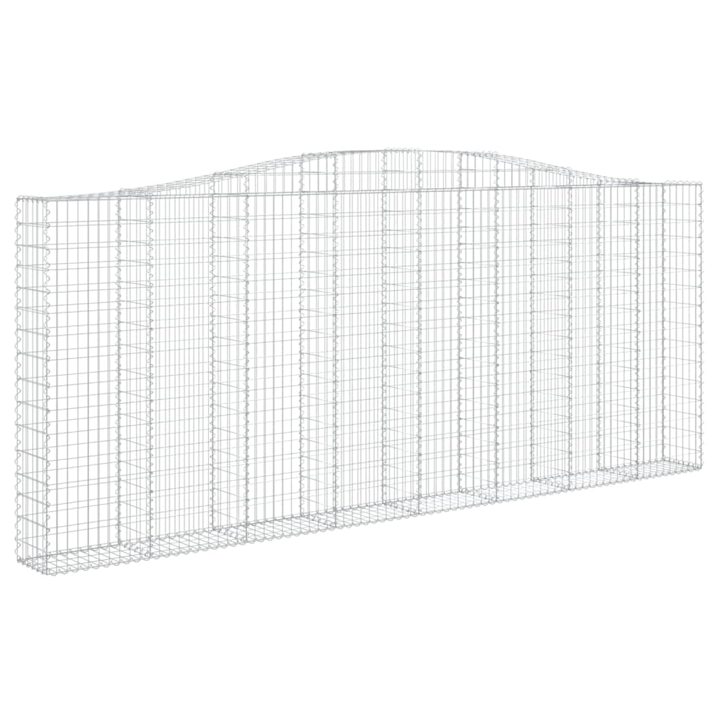 Lučne gabionske košare 2 kom 400x30x160/180cm pocinčano željezo