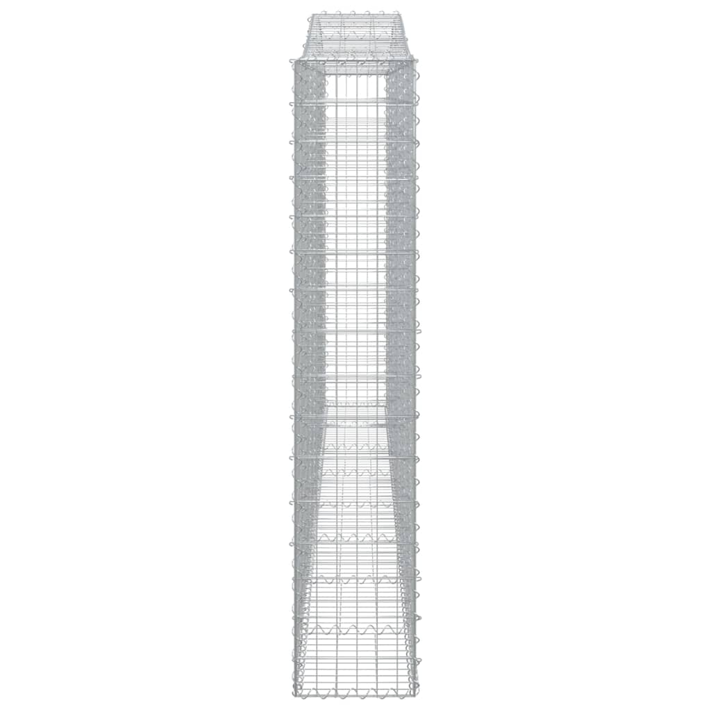 Lučne gabionske košare 2 kom 400x30x160/180cm pocinčano željezo