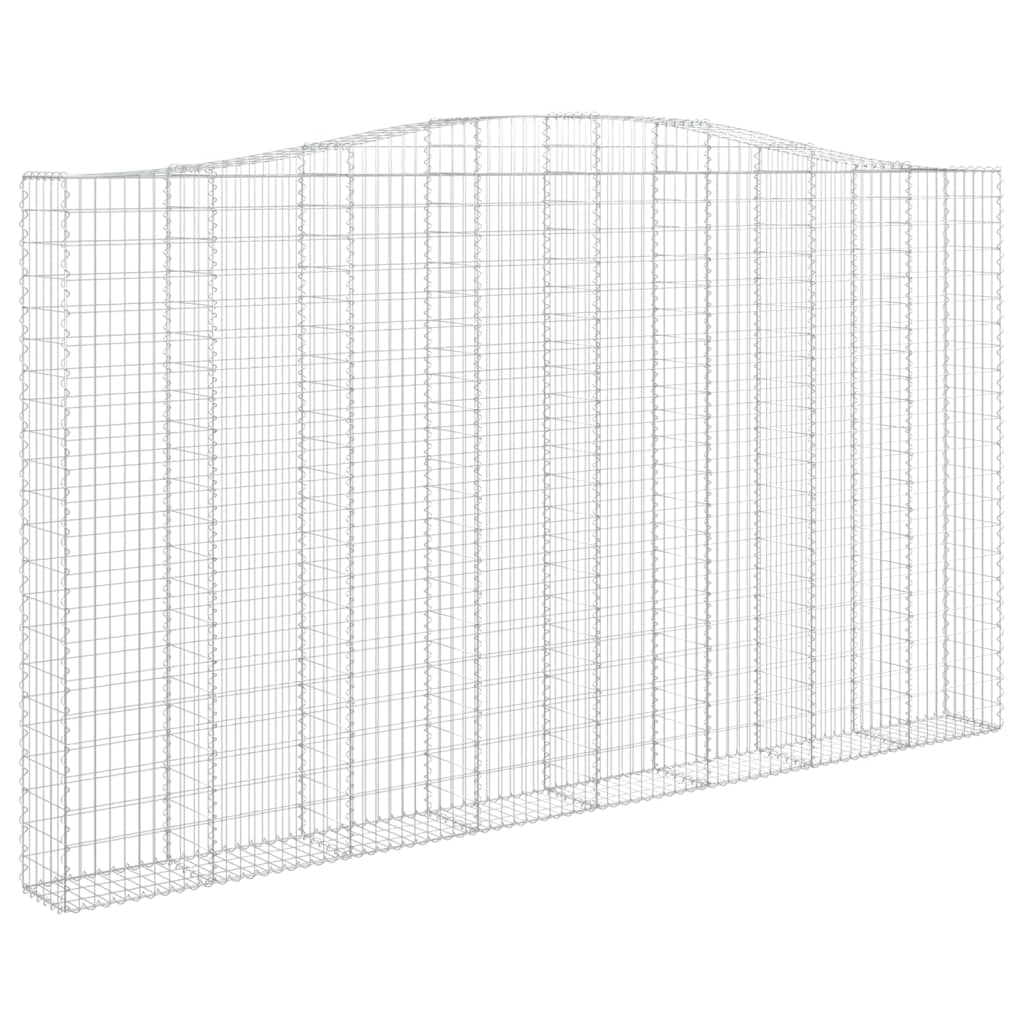 Lučne gabionske košare 3 kom 400x30x220/240cm pocinčano željezo
