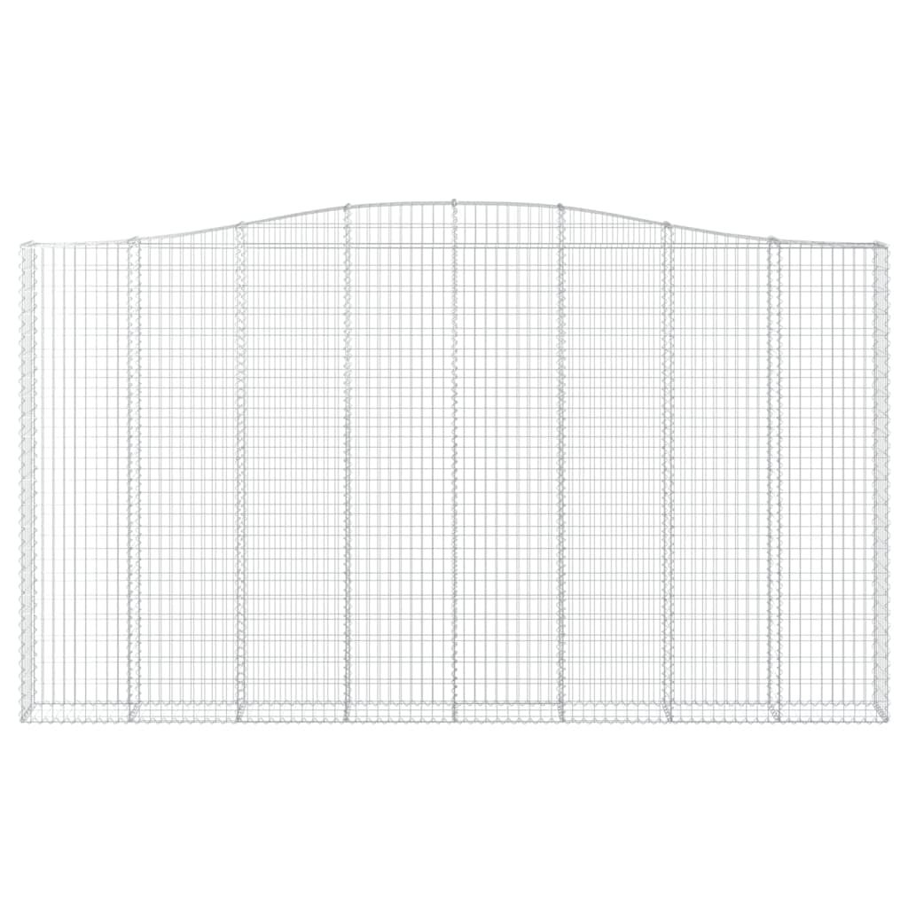 Lučne gabionske košare 3 kom 400x30x220/240cm pocinčano željezo