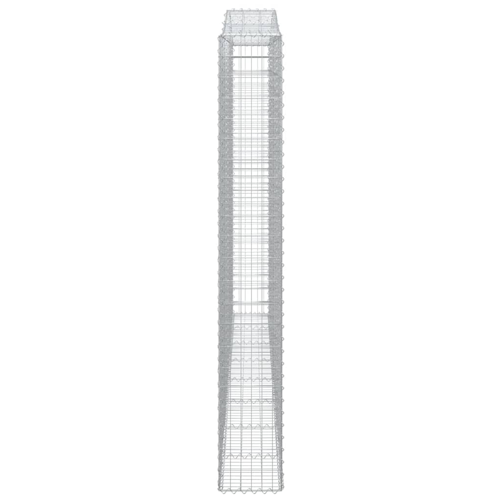 Lučne gabionske košare 4 kom 400x30x220/240cm pocinčano željezo