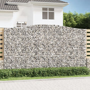 Lučne gabionske košare 4 kom 400x30x220/240cm pocinčano željezo