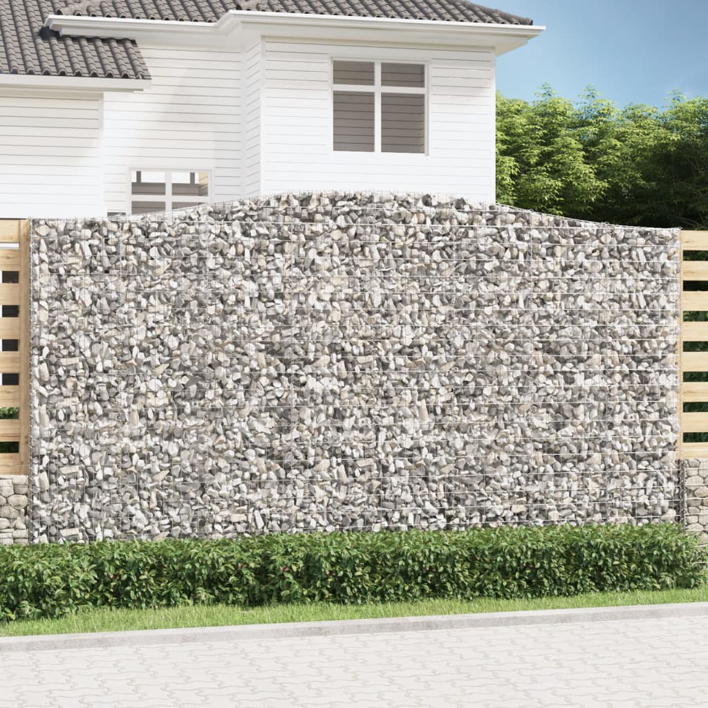 Lučne gabionske košare 4 kom 400x30x220/240cm pocinčano željezo