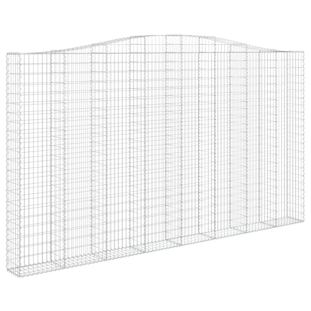 Lučne gabionske košare 5 kom 400x30x220/240cm pocinčano željezo