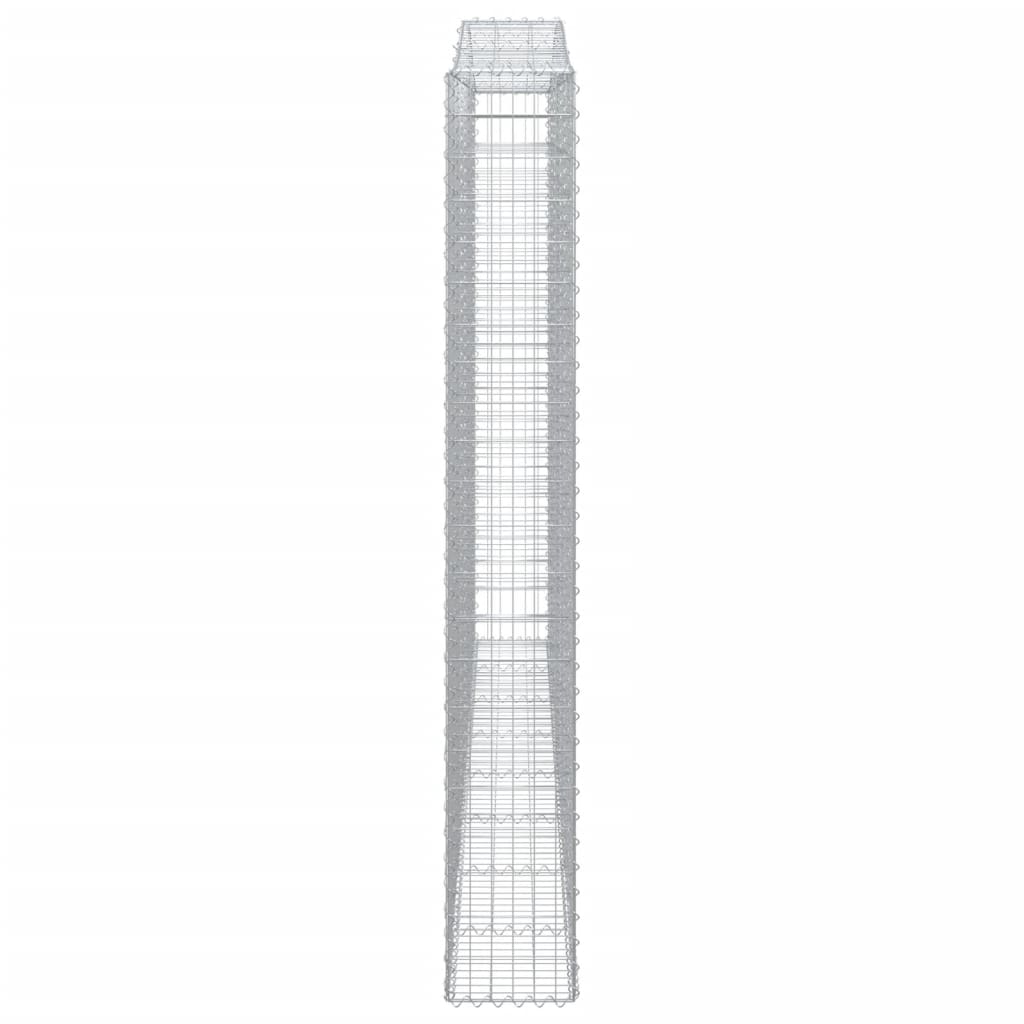 Lučne gabionske košare 6 kom 400x30x220/240cm pocinčano željezo