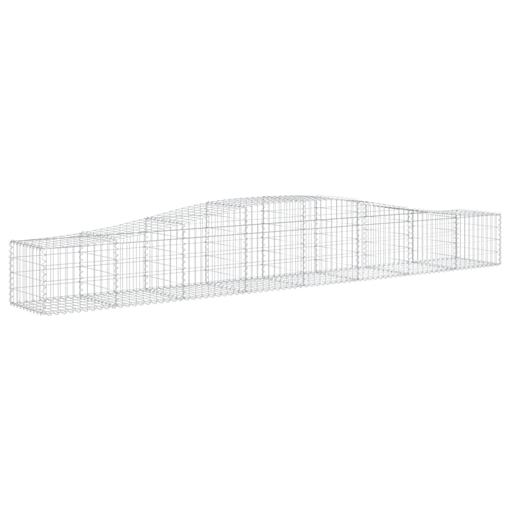 Lučne gabionske košare 3 kom 400x50x40/60 cm pocinčano željezo
