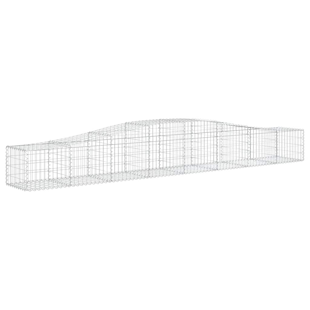 Lučne gabionske košare 5 kom 400x50x40/60 cm pocinčano željezo