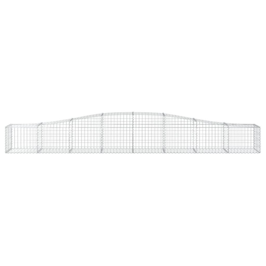Lučne gabionske košare 5 kom 400x50x40/60 cm pocinčano željezo