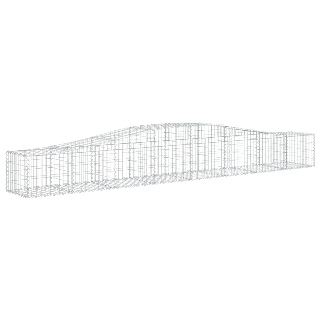 Lučne gabionske košare 7 kom 400x50x40/60 cm pocinčano željezo