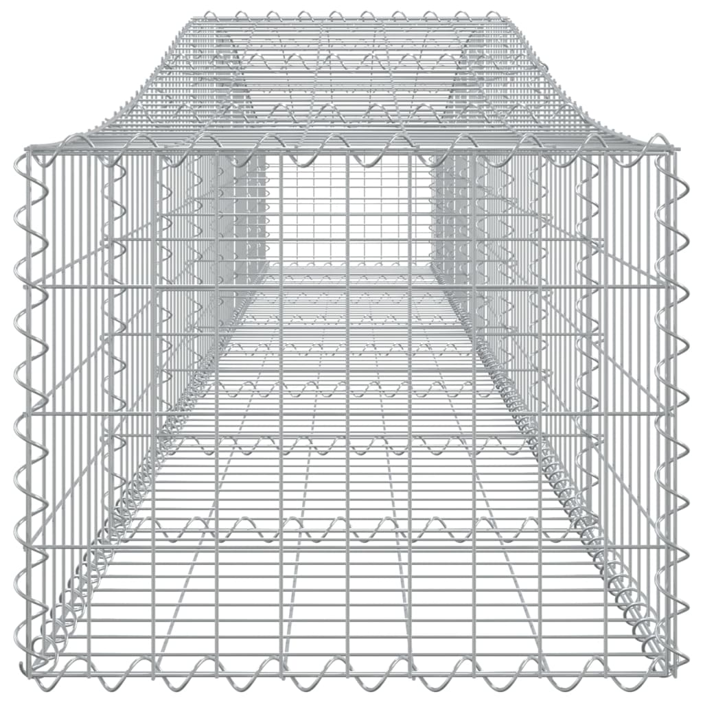Lučne gabionske košare 9 kom 400x50x40/60 cm pocinčano željezo