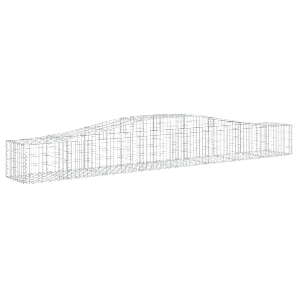 Lučne gabionske košare 10 kom 400x50x40/60 cm pocinčano željezo
