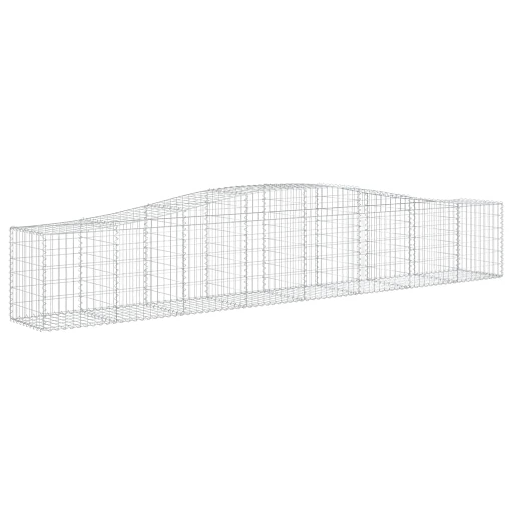 Lučne gabionske košare 2 kom 400x50x60/80 cm pocinčano željezo