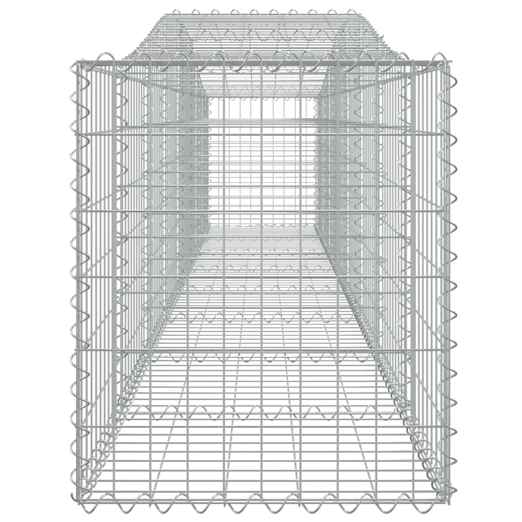 Lučne gabionske košare 5 kom 400x50x60/80 cm pocinčano željezo