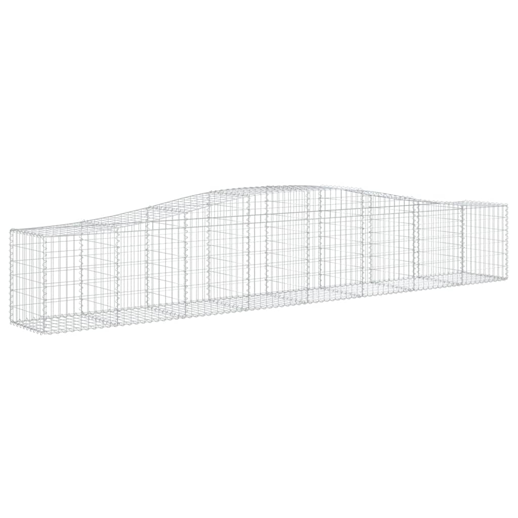 Lučne gabionske košare 9 kom 400x50x60/80 cm pocinčano željezo