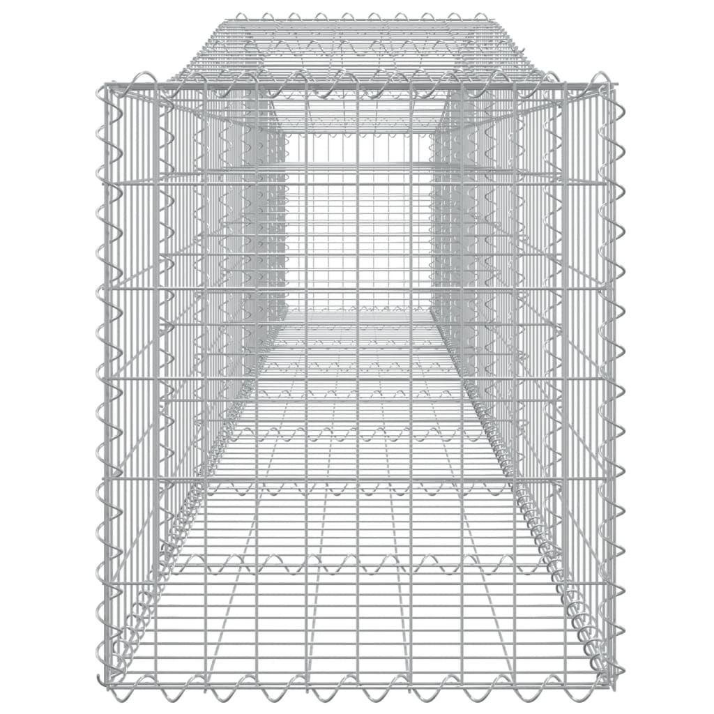 Lučne gabionske košare 10 kom 400x50x60/80 cm pocinčano željezo