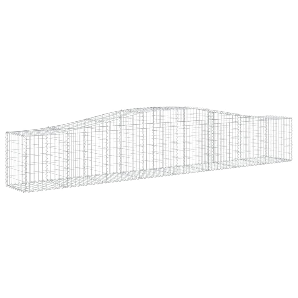 Lučne gabionske košare 20 kom 400x50x60/80 cm pocinčano željezo