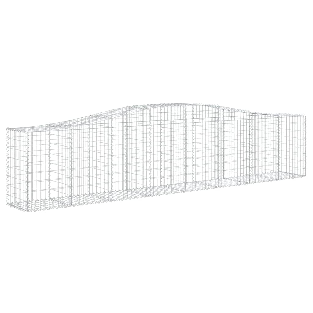 Lučne gabionske košare 9 kom 400x50x80/100 cm pocinčano željezo