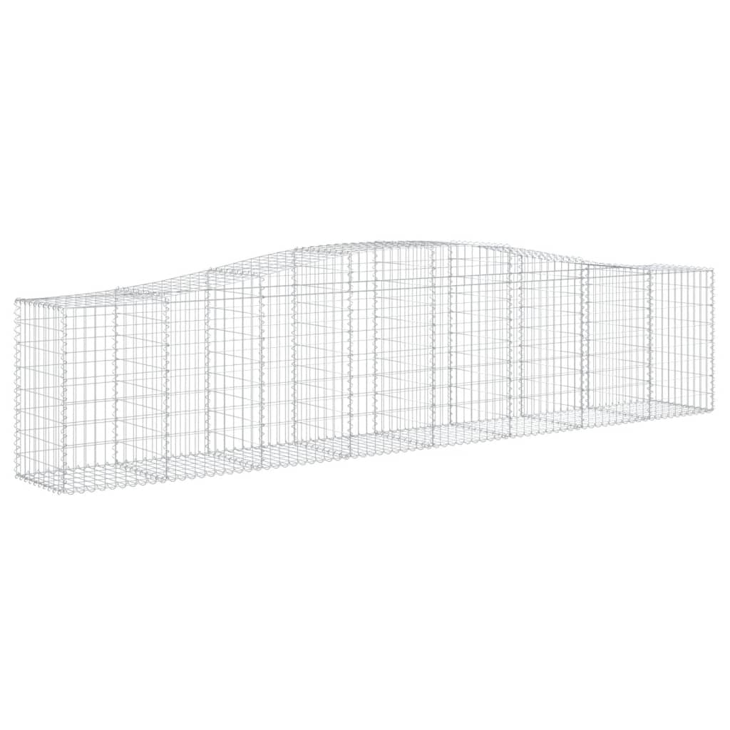 Lučne gabionske košare 10 kom 400x50x80/100cm pocinčano željezo