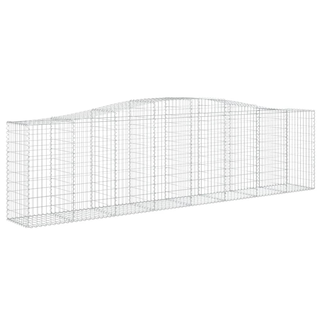 Lučne gabionske košare 2 kom 400x50x100/120cm pocinčano željezo