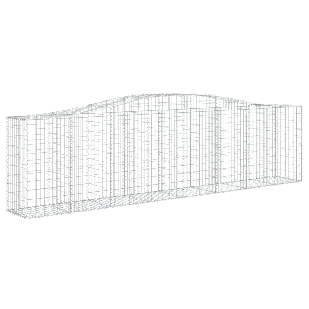 Lučne gabionske košare 4 kom 400x50x100/120cm pocinčano željezo