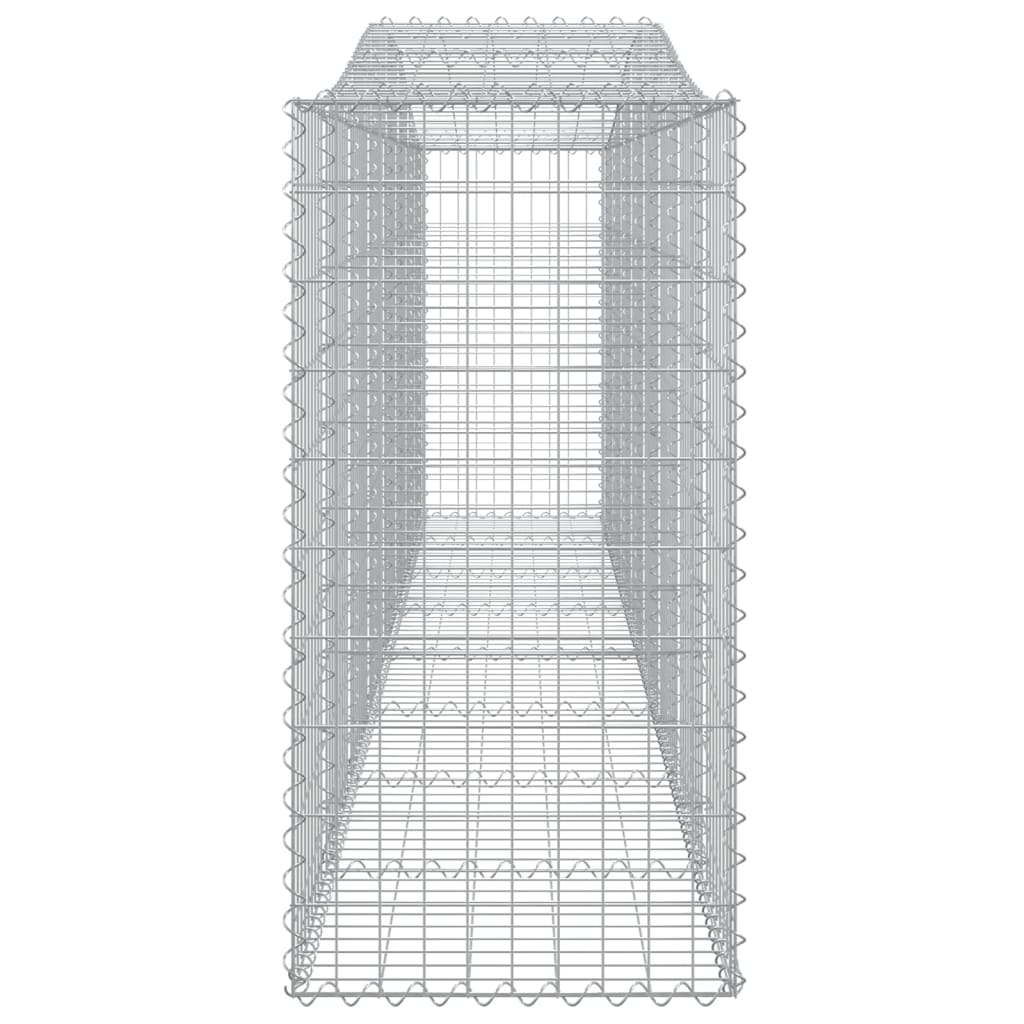 Lučne gabionske košare 4 kom 400x50x100/120cm pocinčano željezo