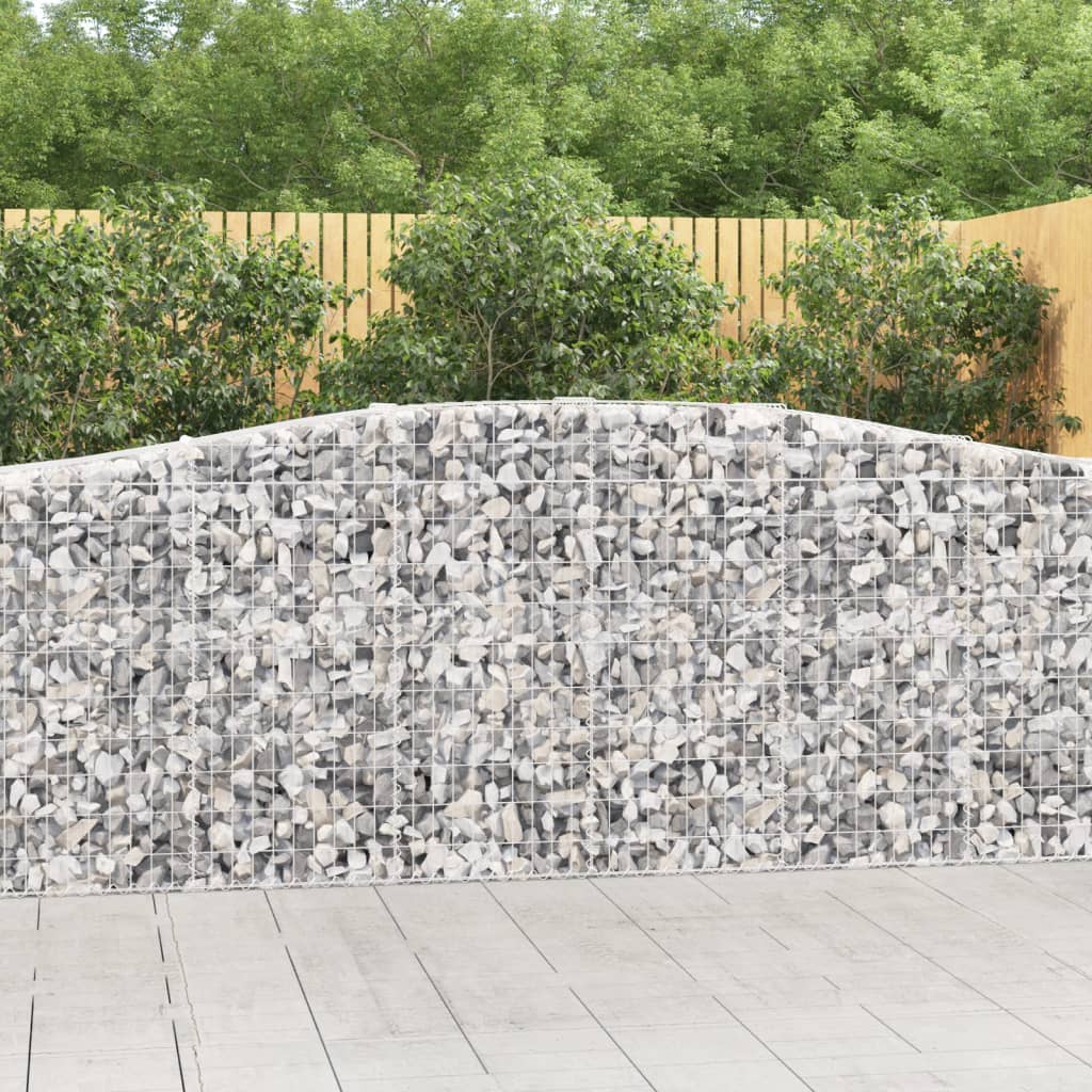 Lučne gabionske košare 5 kom 400x50x100/120cm pocinčano željezo