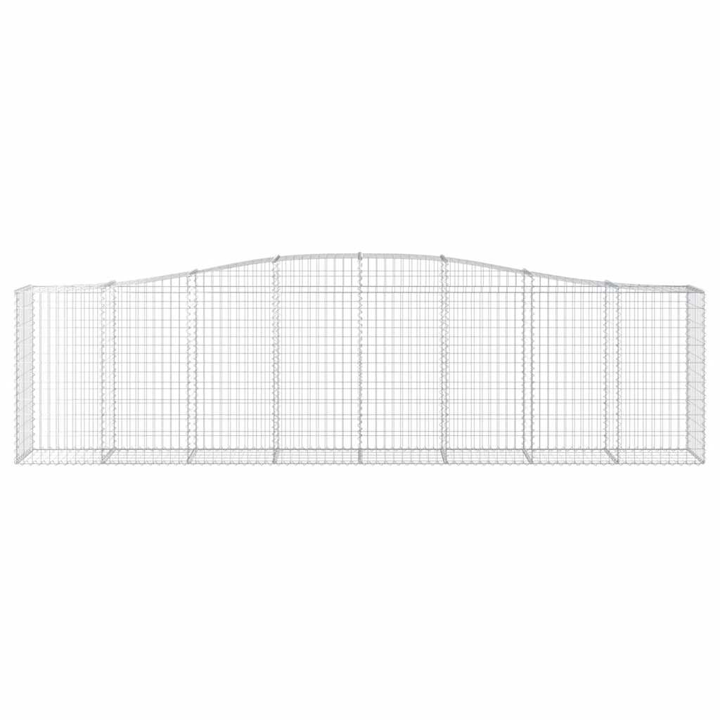 Lučne gabionske košare 9 kom 400x50x100/120cm pocinčano željezo