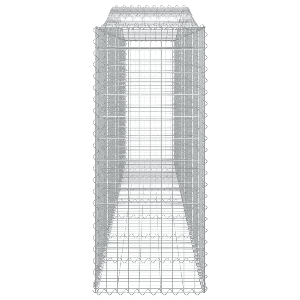 Lučne gabionske košare 2 kom 400x50x120/140cm pocinčano željezo