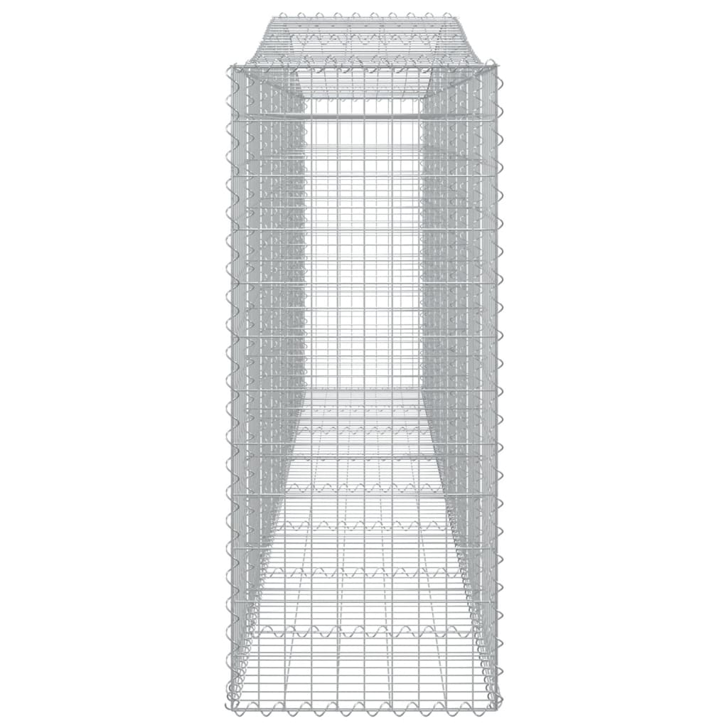 Lučne gabionske košare 4 kom 400x50x120/140cm pocinčano željezo