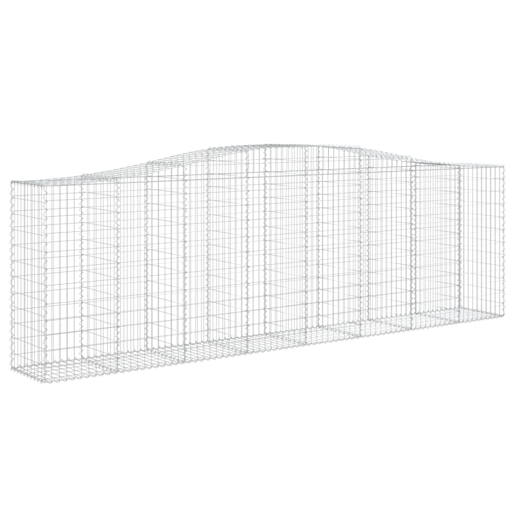 Lučne gabionske košare 9 kom 400x50x120/140cm pocinčano željezo