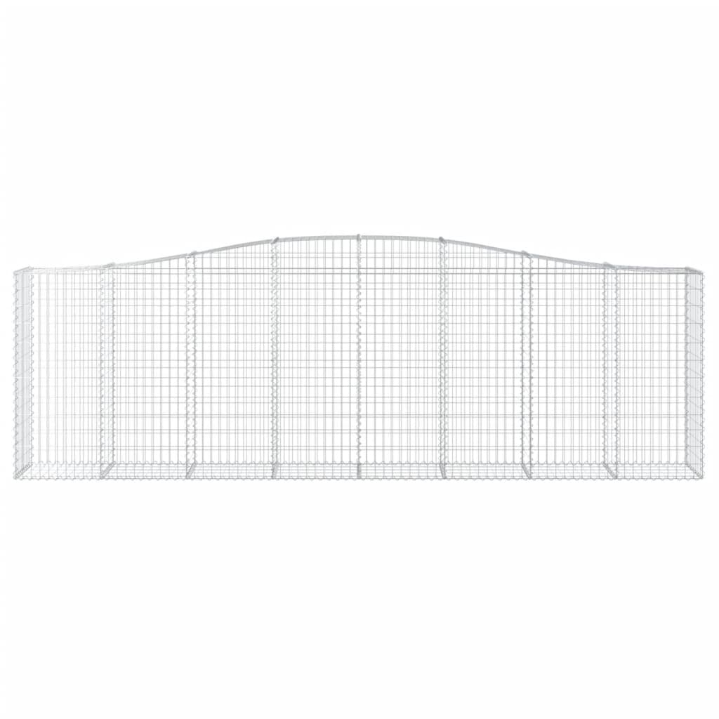Lučne gabionske košare 15kom 400x50x120/140cm pocinčano željezo