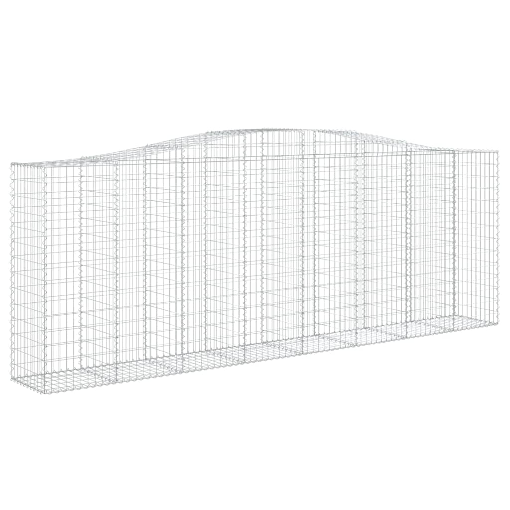 Lučne gabionske košare 7 kom 400x50x140/160cm pocinčano željezo