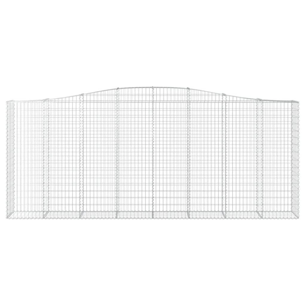 Lučne gabionske košare 2 kom 400x30x160/180cm pocinčano željezo