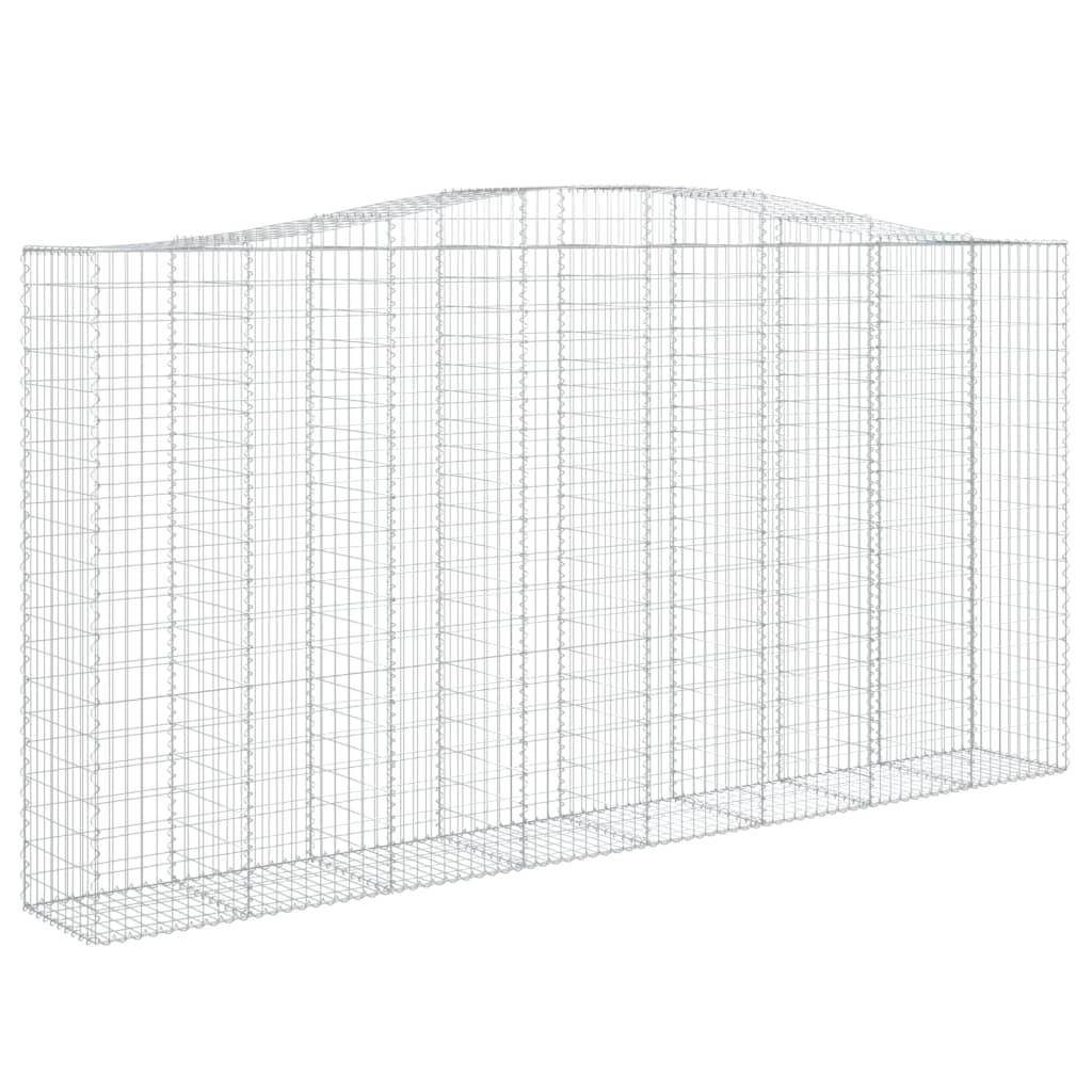 Lučne gabionske košare 2 kom 400x50x200/220cm pocinčano željezo