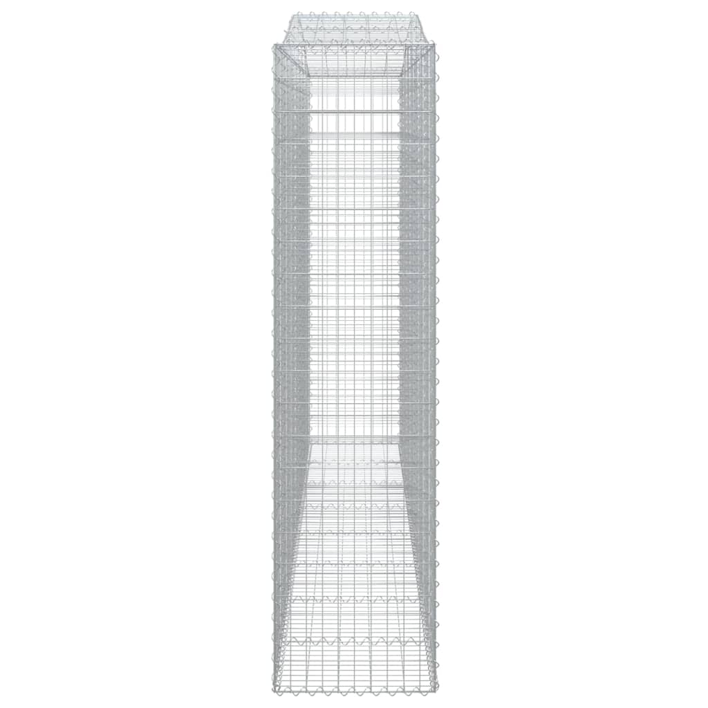 Lučne gabionske košare 4 kom 400x50x200/220cm pocinčano željezo