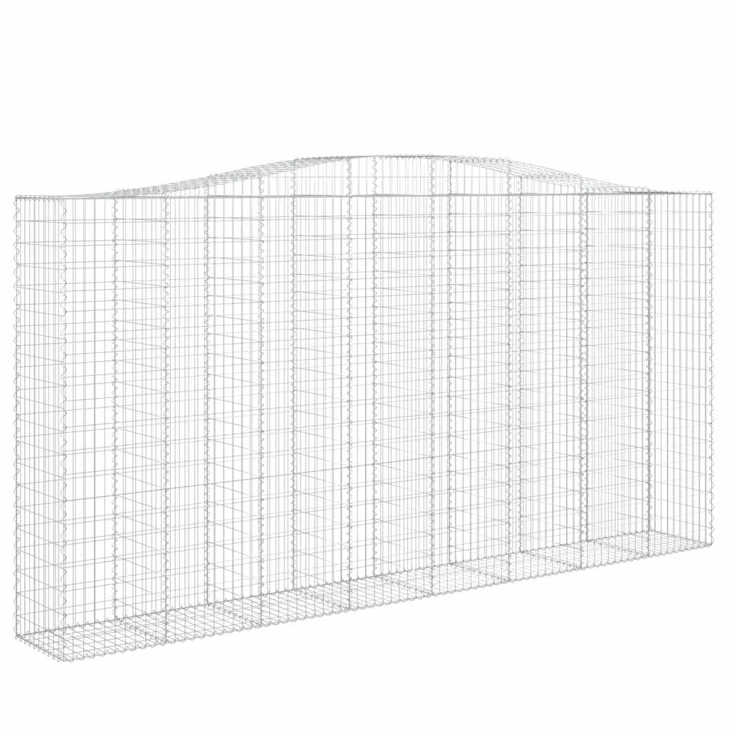 Lučne gabionske košare 9 kom 400x50x200/220cm pocinčano željezo