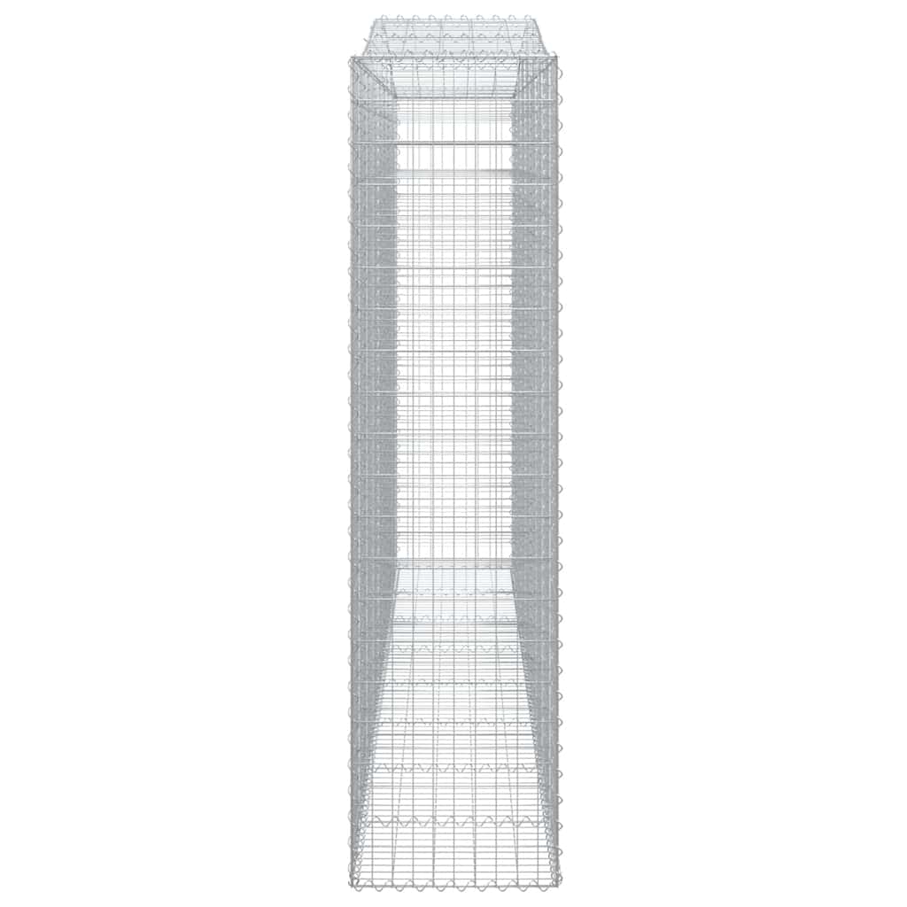 Lučne gabionske košare 9 kom 400x50x200/220cm pocinčano željezo