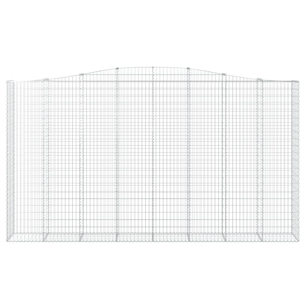 Lučne gabionske košare 2 kom 400x50x220/240cm pocinčano željezo