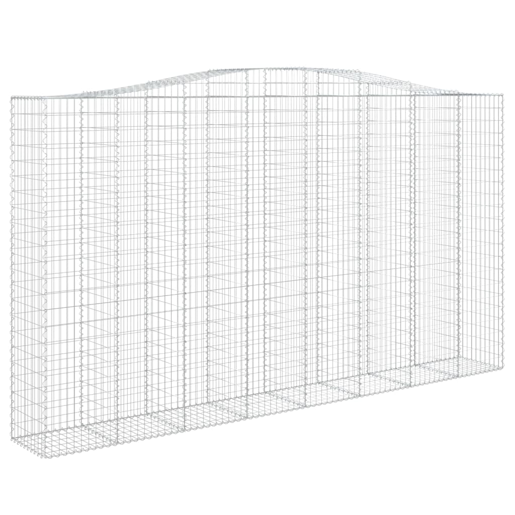 Lučne gabionske košare 5 kom 400x50x220/240cm pocinčano željezo