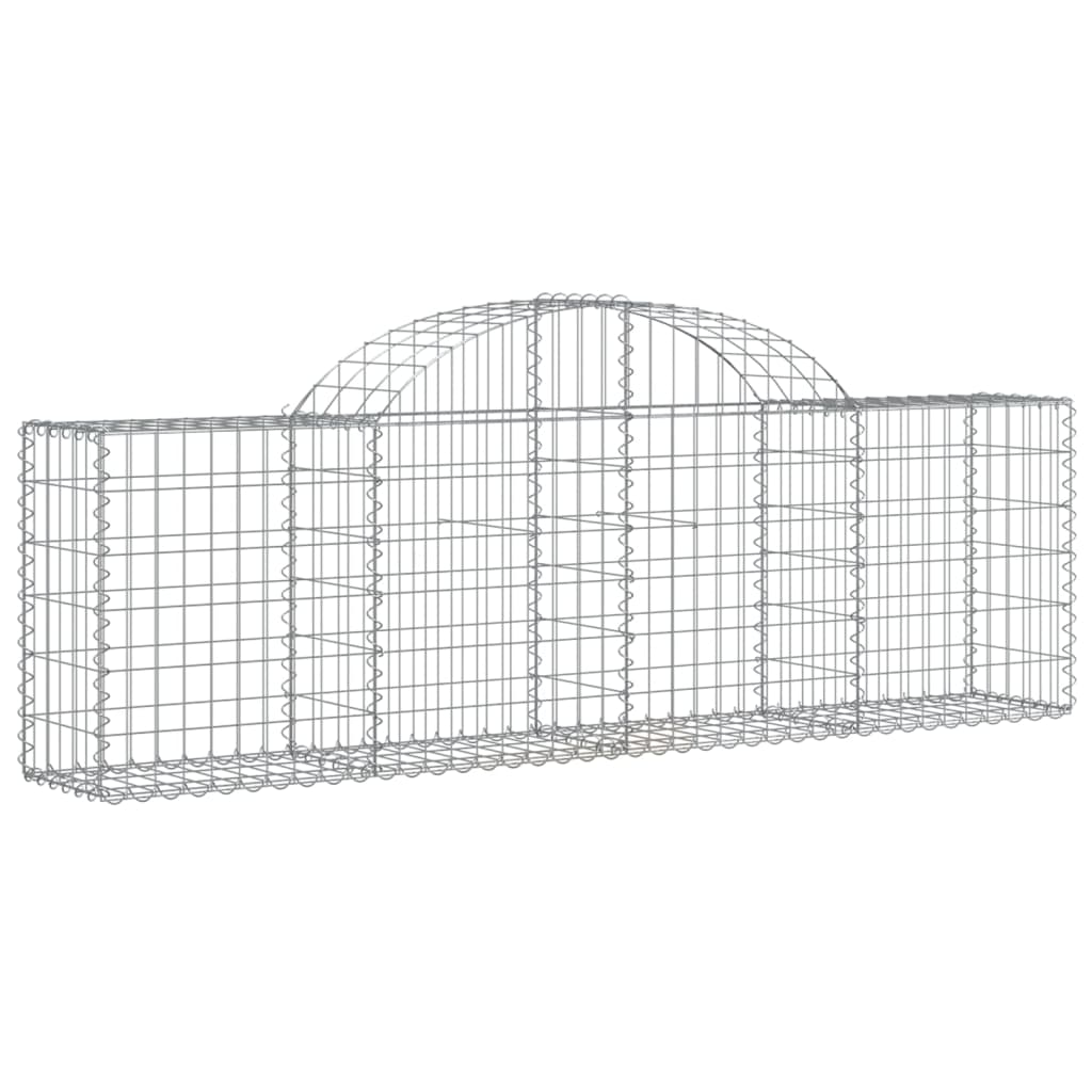 Lučne gabionske košare 7 kom 200x30x60/80 cm pocinčano željezo