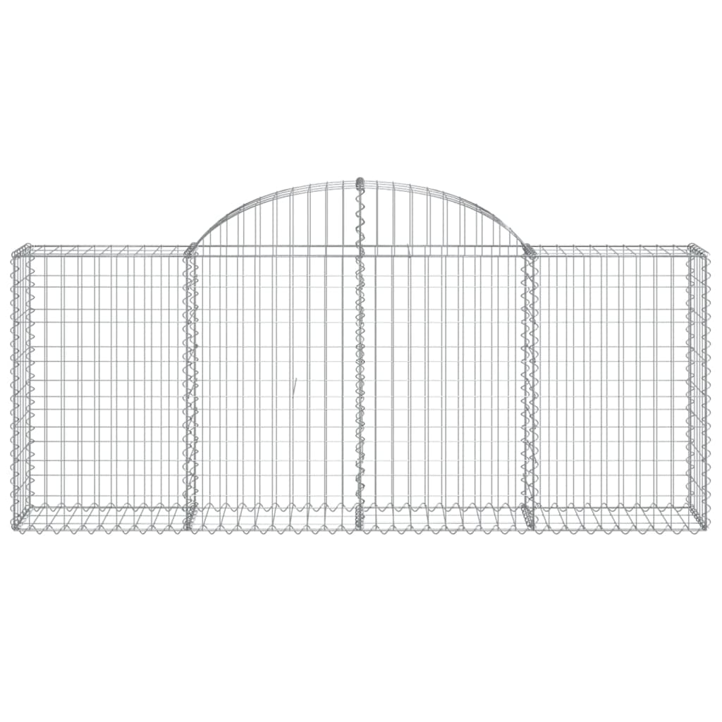 Lučne gabionske košare 8 kom 200x30x80/100 cm pocinčano željezo